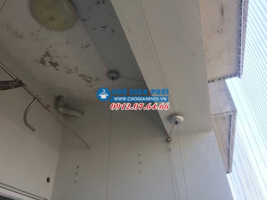 Lắp đặt giàn phơi HP999B và lưới An toàn ban công tại Kiến Hưng – Hà Đông – Hà Đông cho nhà Anh Thương